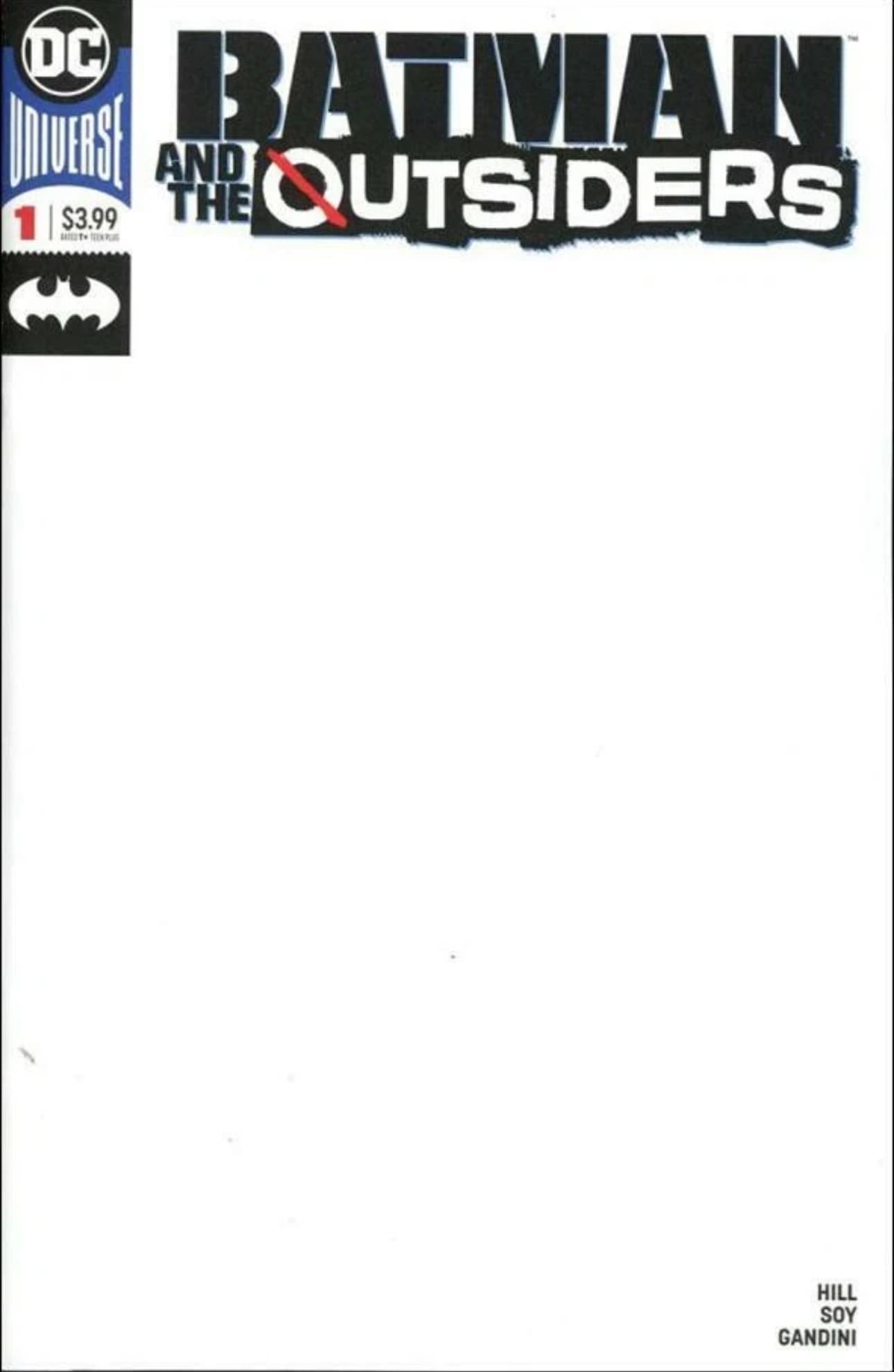 Batman and the Outsiders #1 Blank