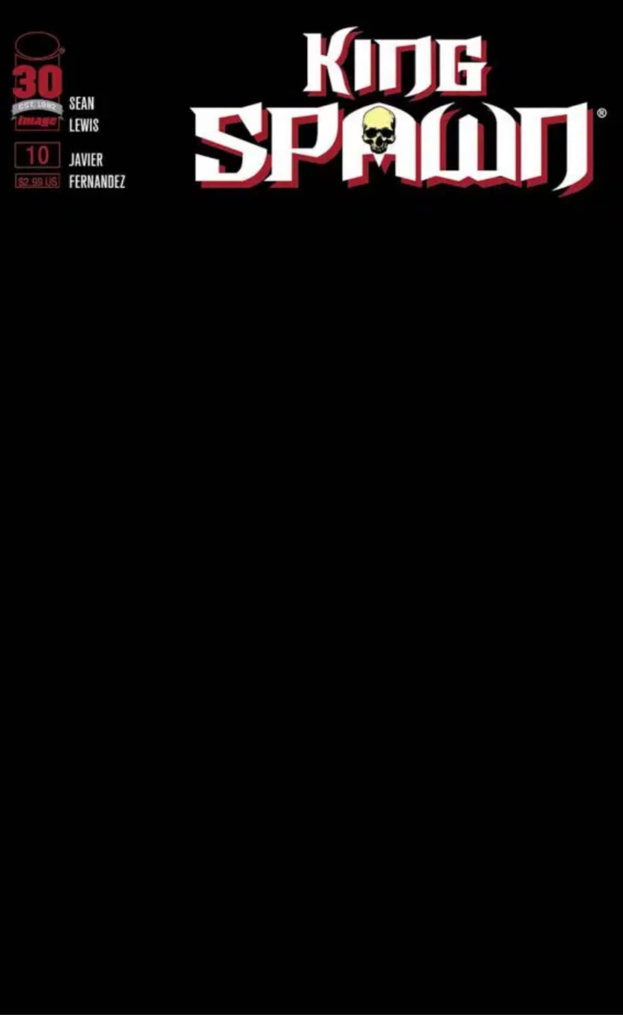 King Spawn #10 Blank