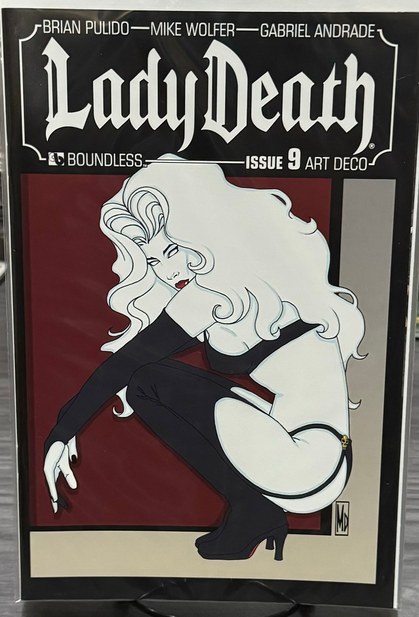 Lady Death issue 9 art deco