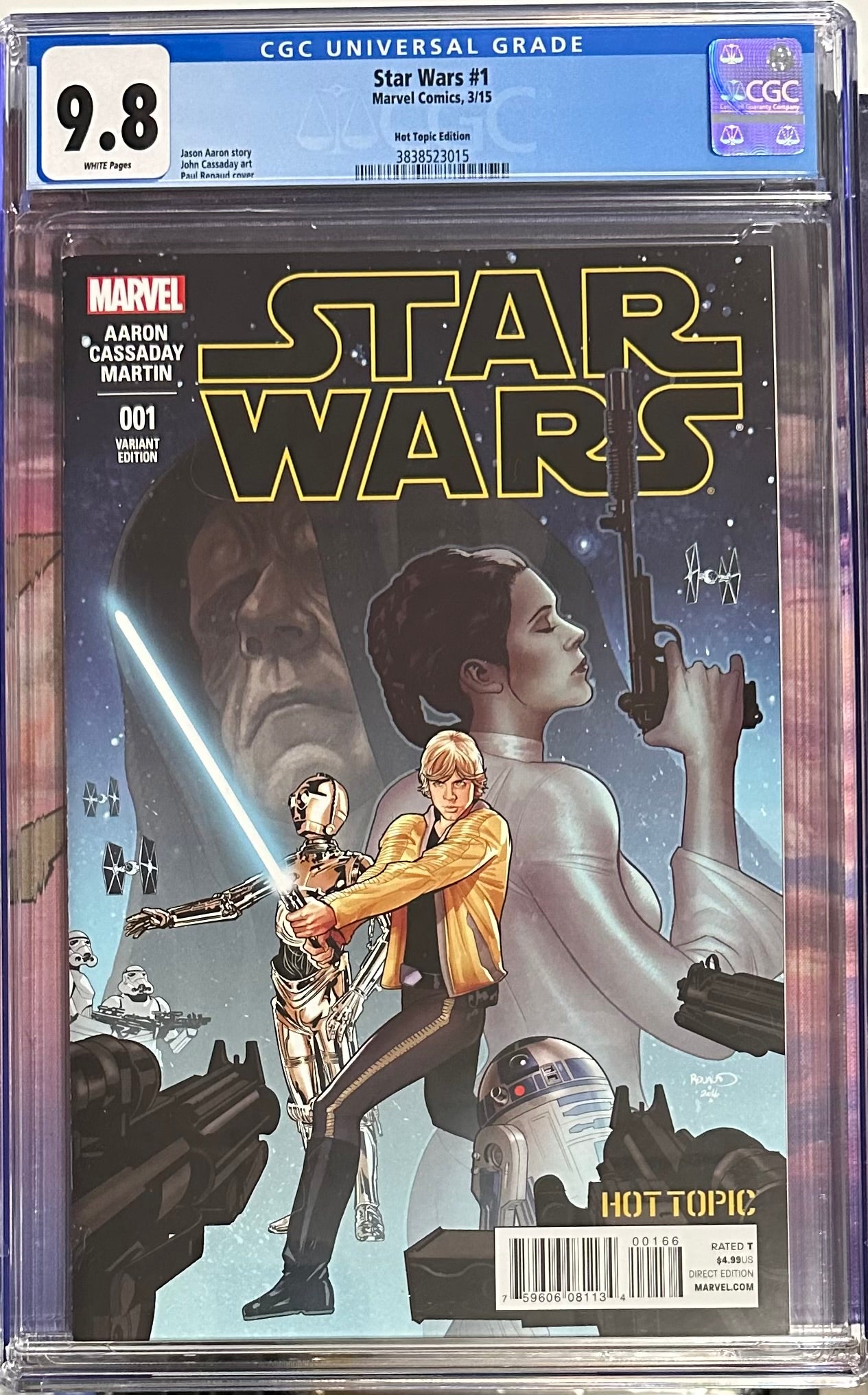 Star Wars #1 Hot Topic Recalled Variant (Grey Hulk) CGC 9.8