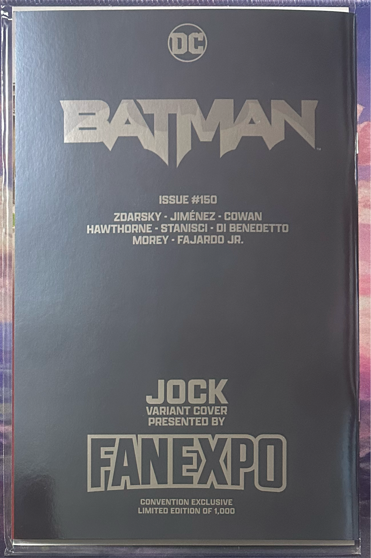 Batman 150 signed by Jock