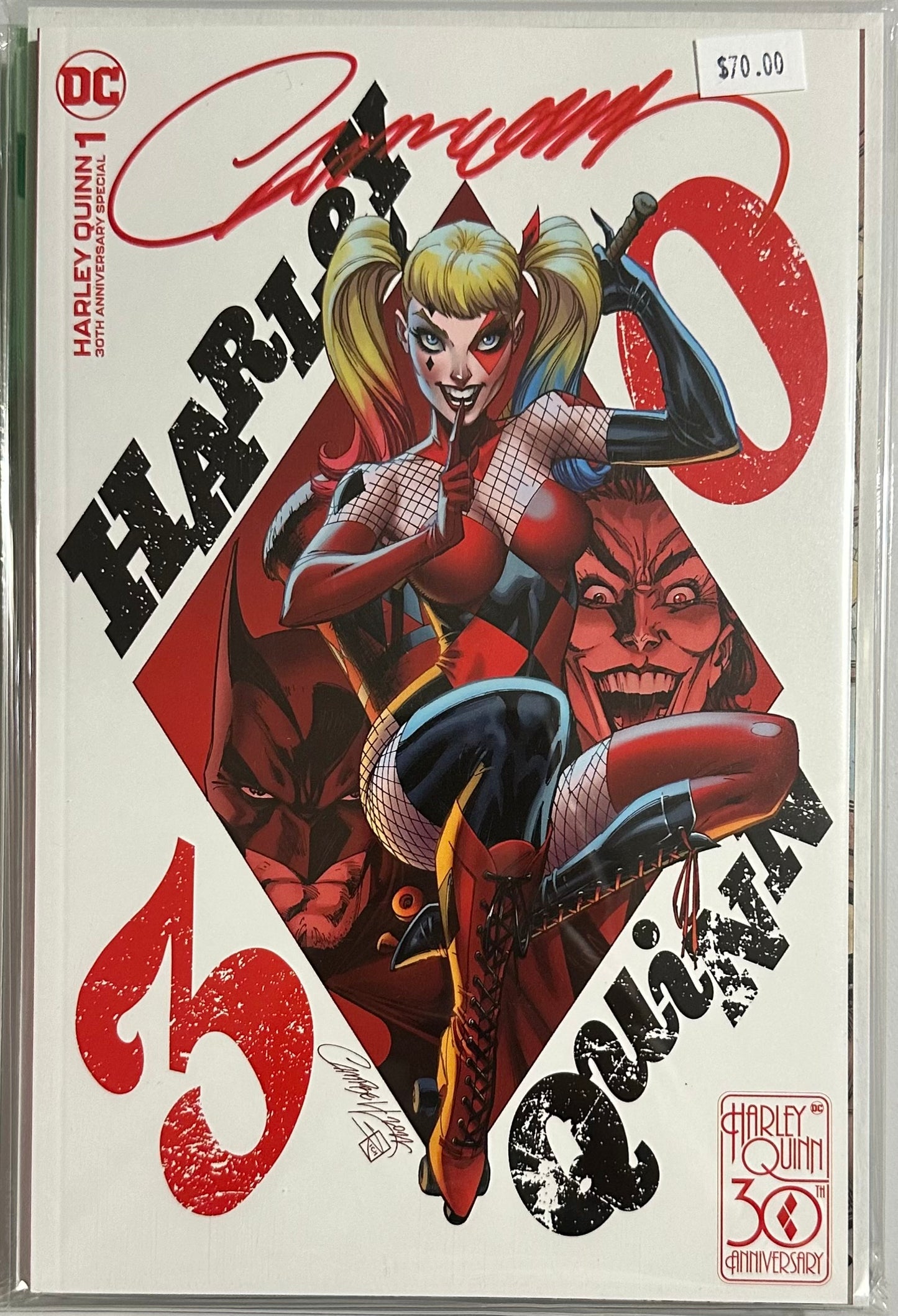 HARLEY QUINN 30TH ANNIVERSARY SPECIAL #1 J SCOTT CAMPBELLW/COA