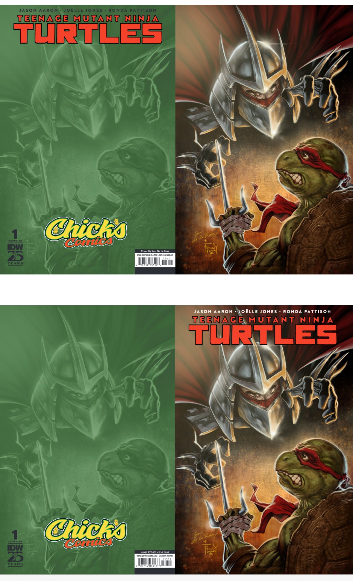 TMNT #1 Retailer Exclusive bundle: 1 Virgin & 1 Trade Dress