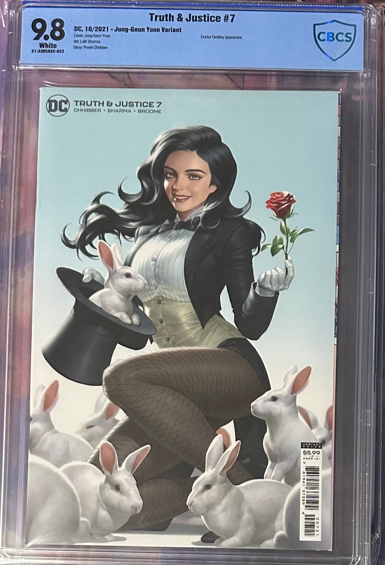 Truth and Justice #7B Yoon Variant CBCS 9.8 2021