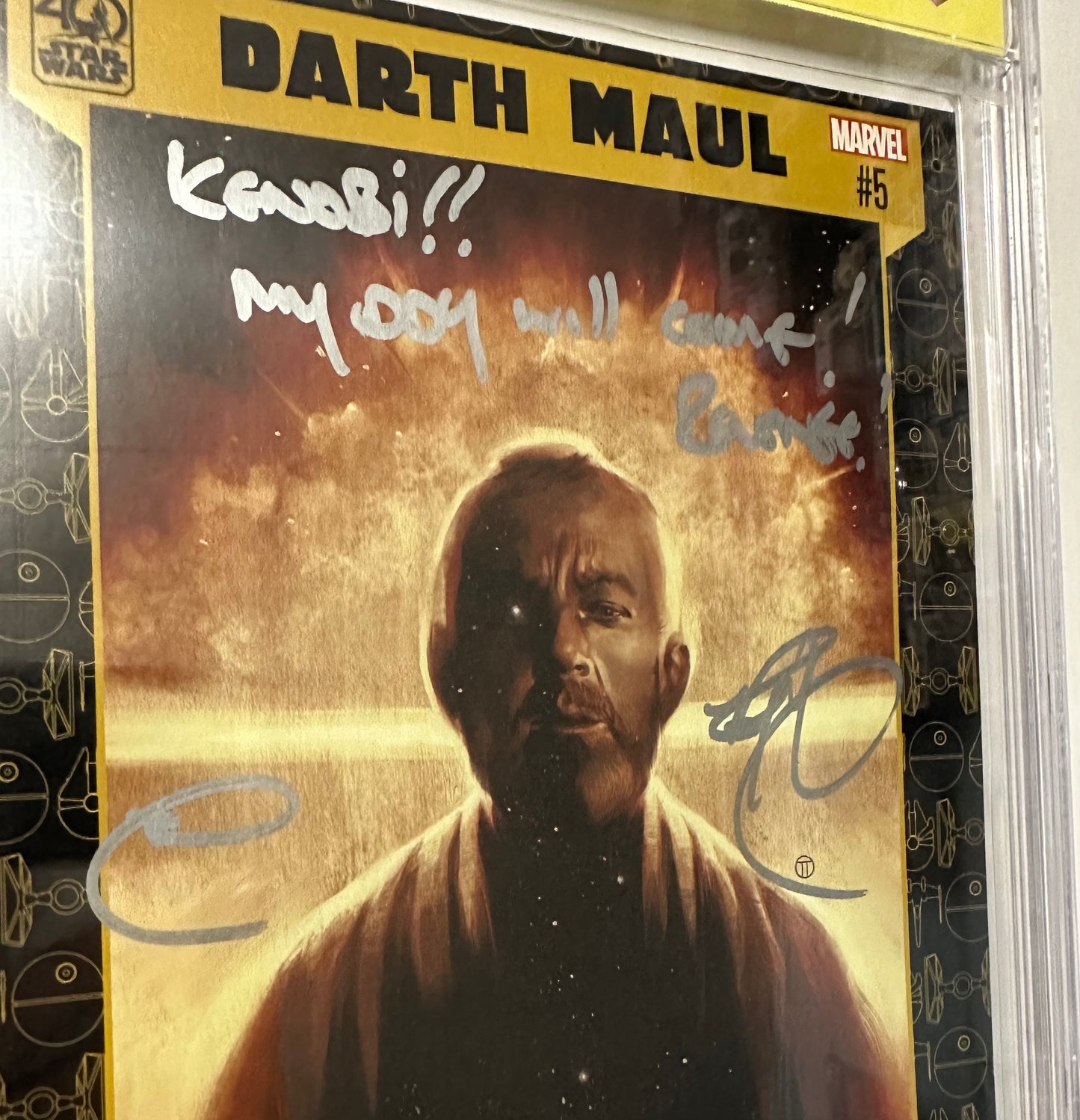 Star Wars Darth Maul #5 40th Anniversary Variant Cover 23/48 SIGNED & QUOTE CBCS 9.8